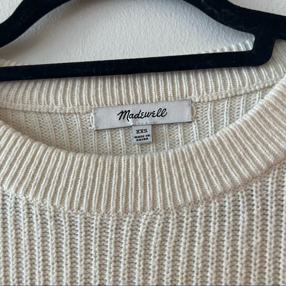 Madewell Patch Pocket Cream Pullover Sweater - Picture 5 of 7